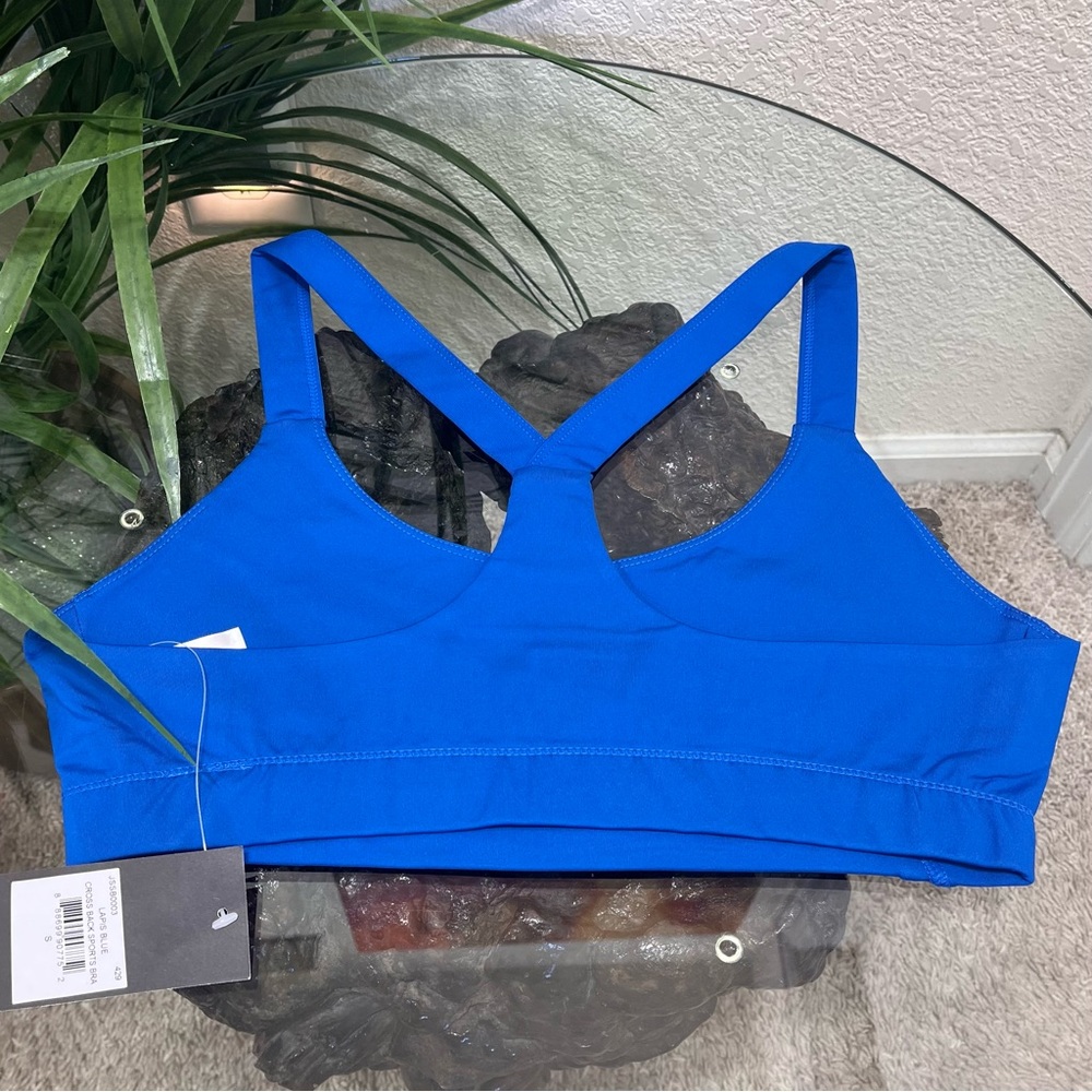 💖NWT💖 JUICY COUTURE Electric Blue Sports Bra Size Small - Picture 2 of 6